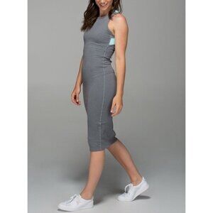 Lululemon Women's Sz 6 Picnic Play Dress Bodycon Heathered Slate/Tranquil Blue